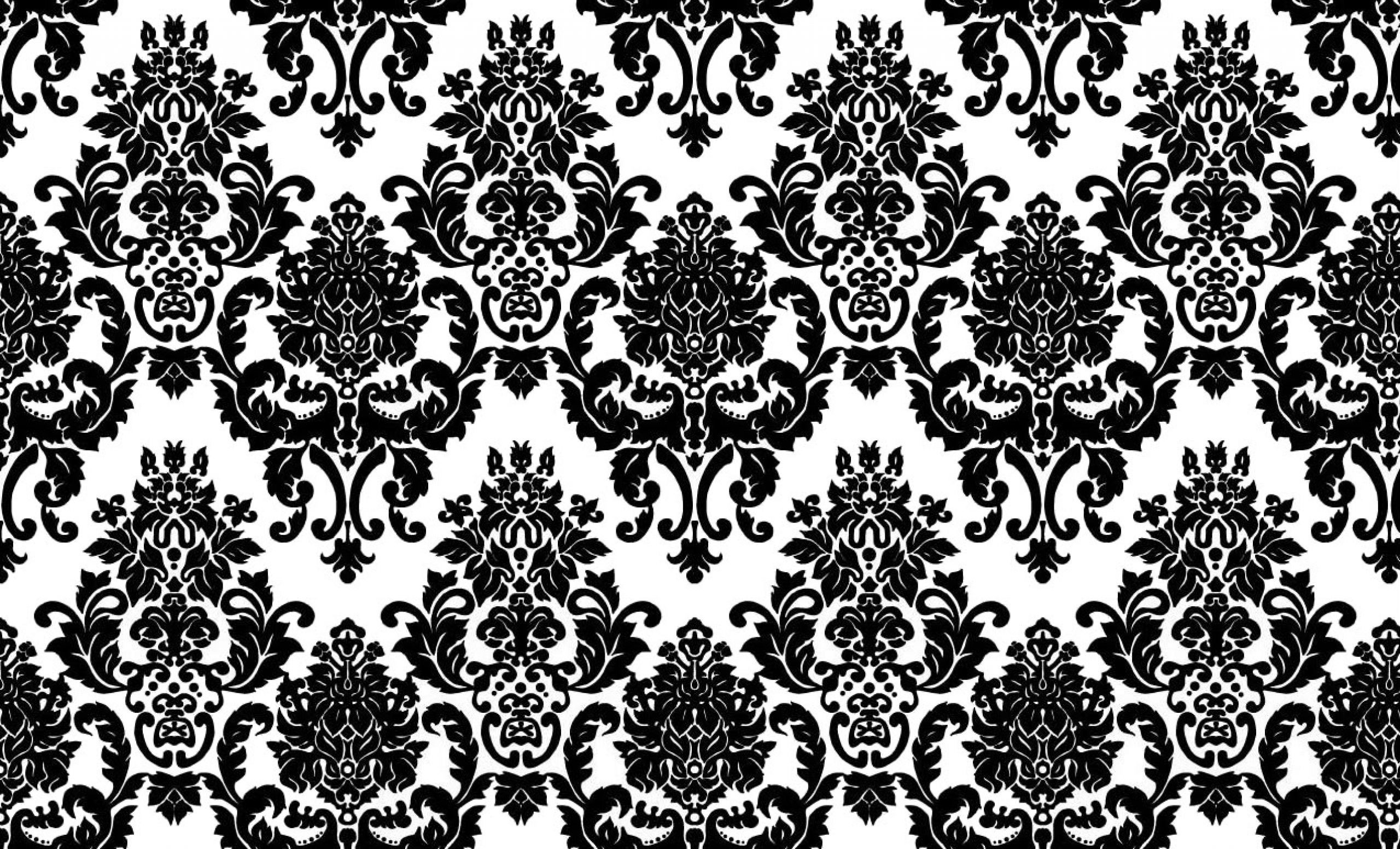 2560x1552, New White And Black Pattern Wallpaper The - Damask Desktop Background Hd - HD Wallpaper 