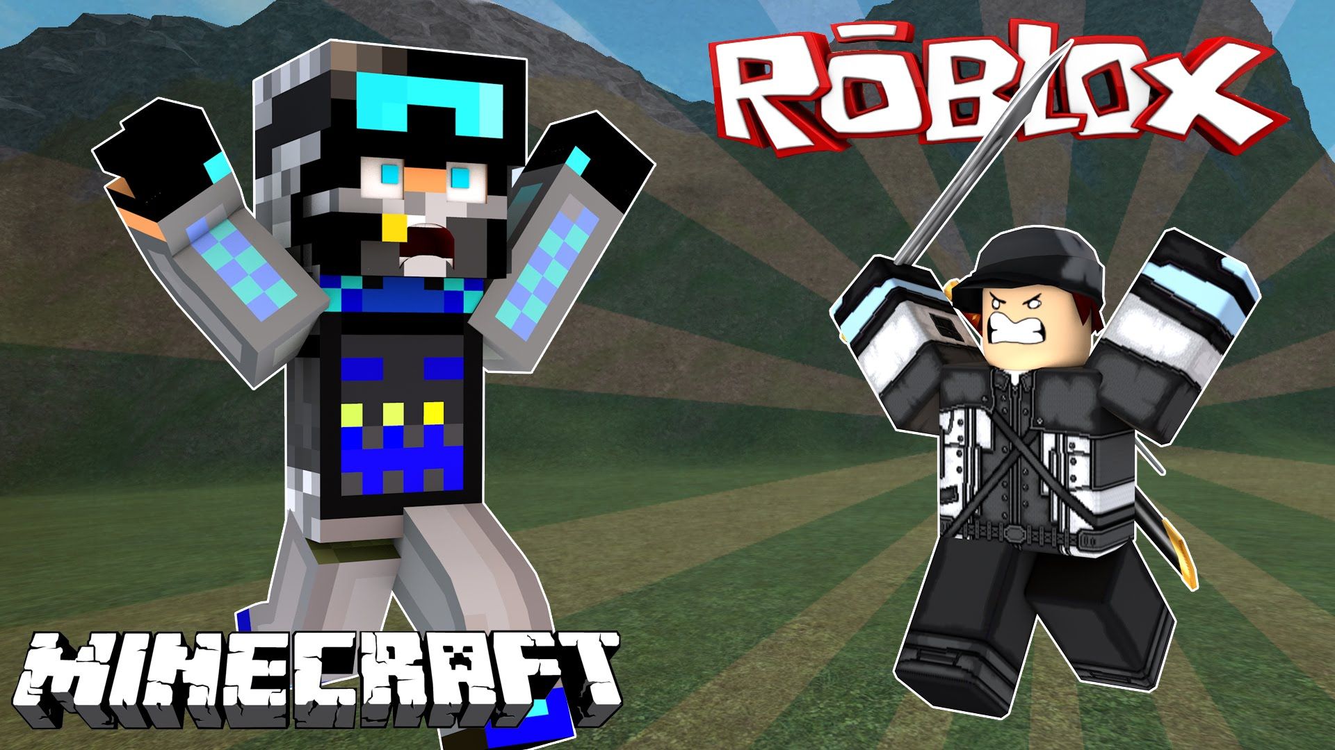 If Minecraft Met Roblox - Roblox And Minecraft Wallpaper Hd - HD Wallpaper 