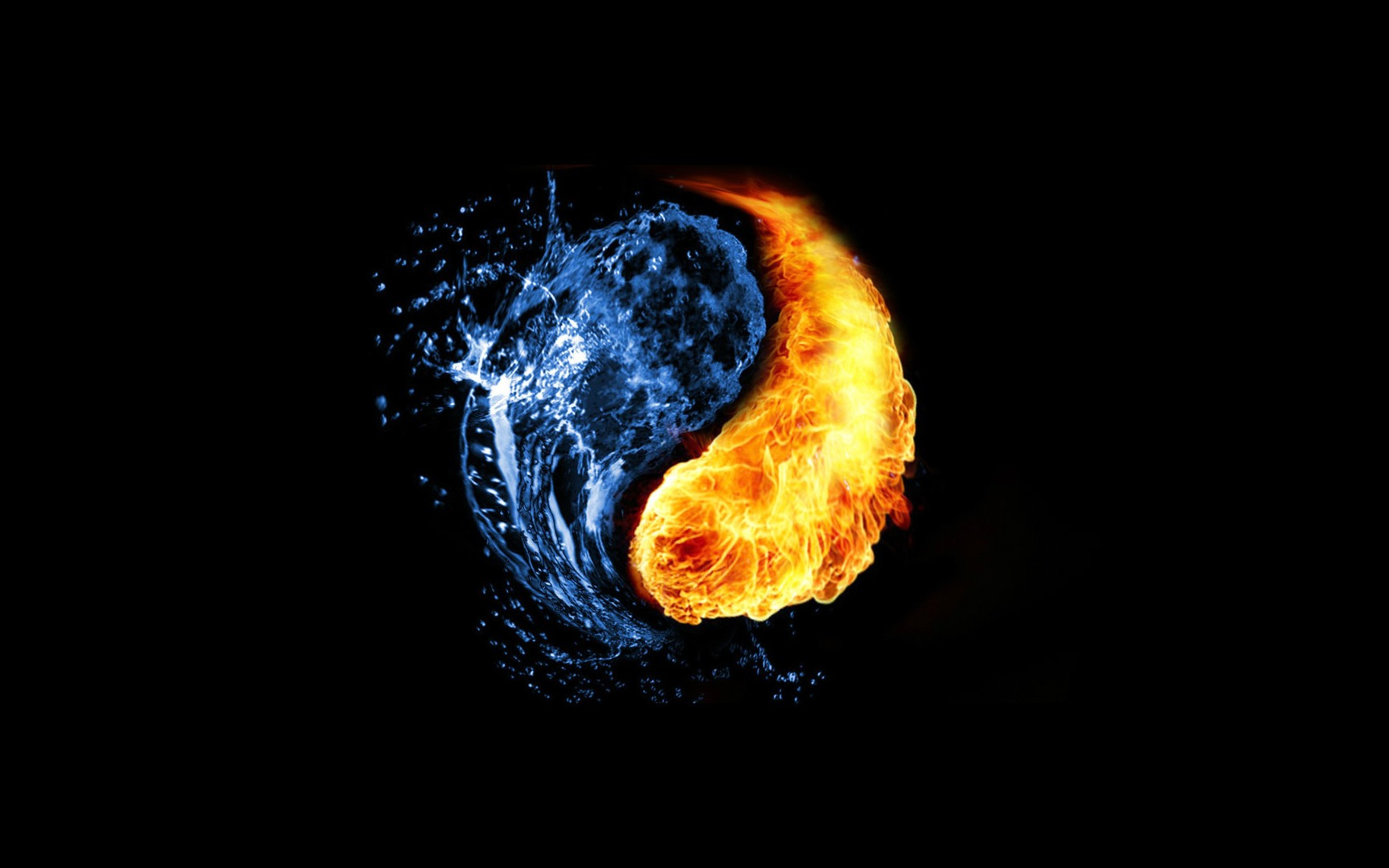 Fire And Ice - HD Wallpaper 