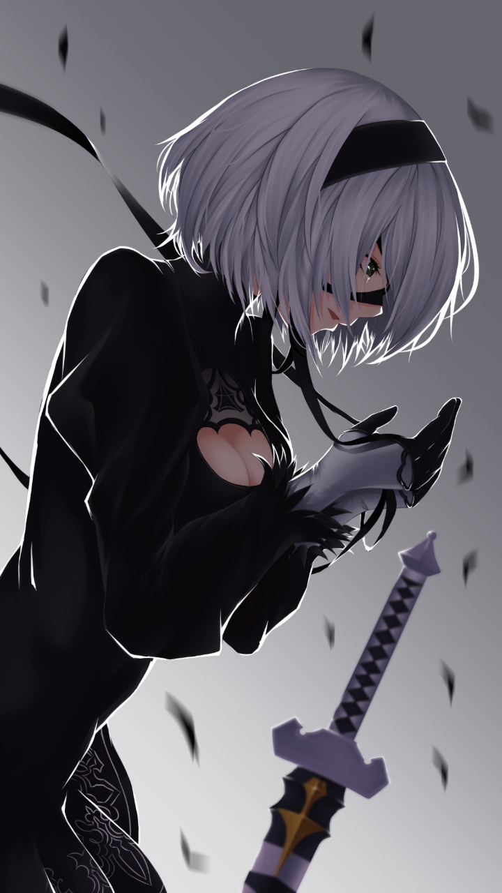 Nier Automata 2b Wallpaper Phone - HD Wallpaper 