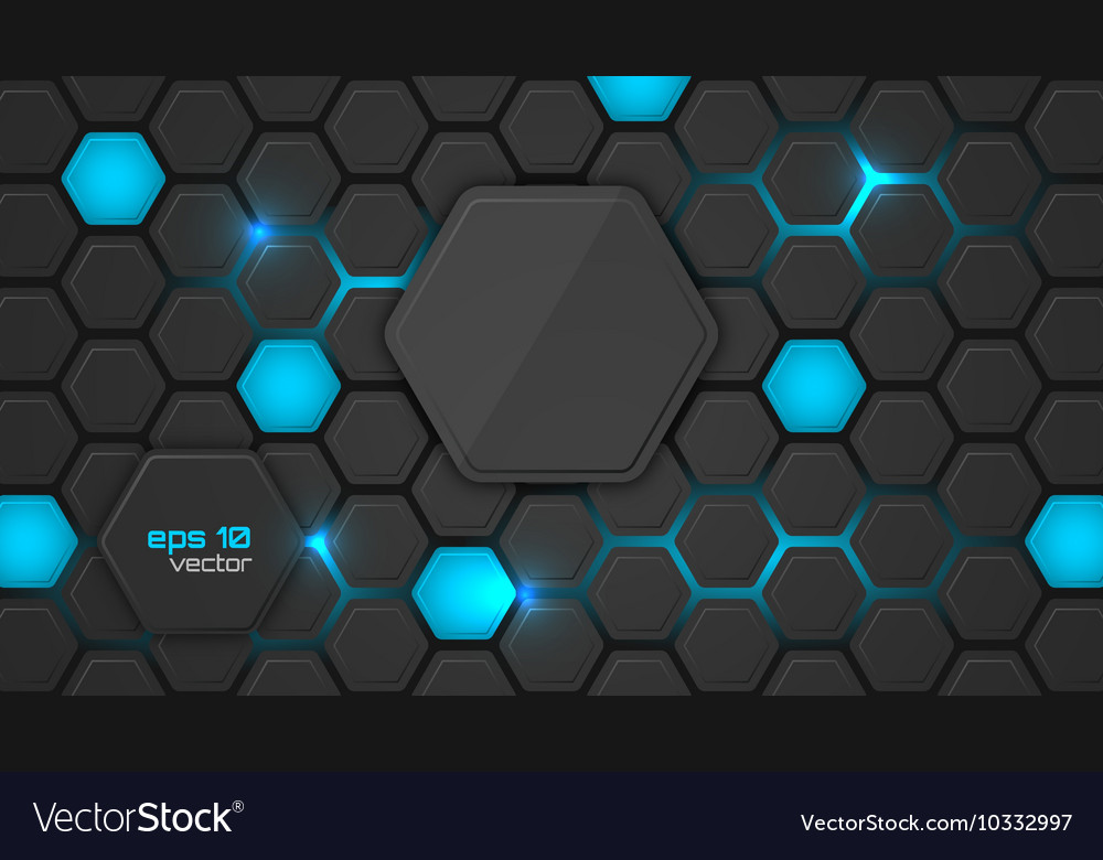 Carbon Hexagon Yellow - HD Wallpaper 