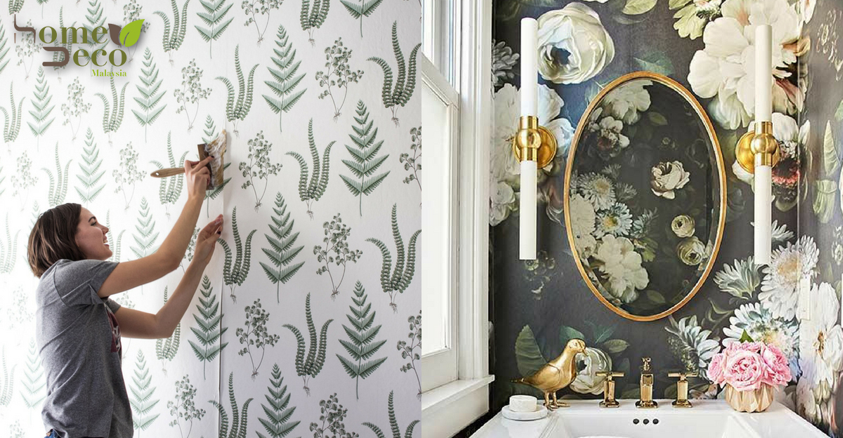 Floral Wallpaper For Dining Room - HD Wallpaper 