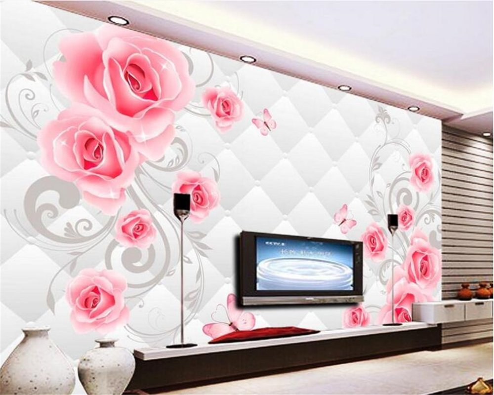 Sproud Papel De Parede Wall Paper Senior Interior Decorative - Rosa Azul - HD Wallpaper 