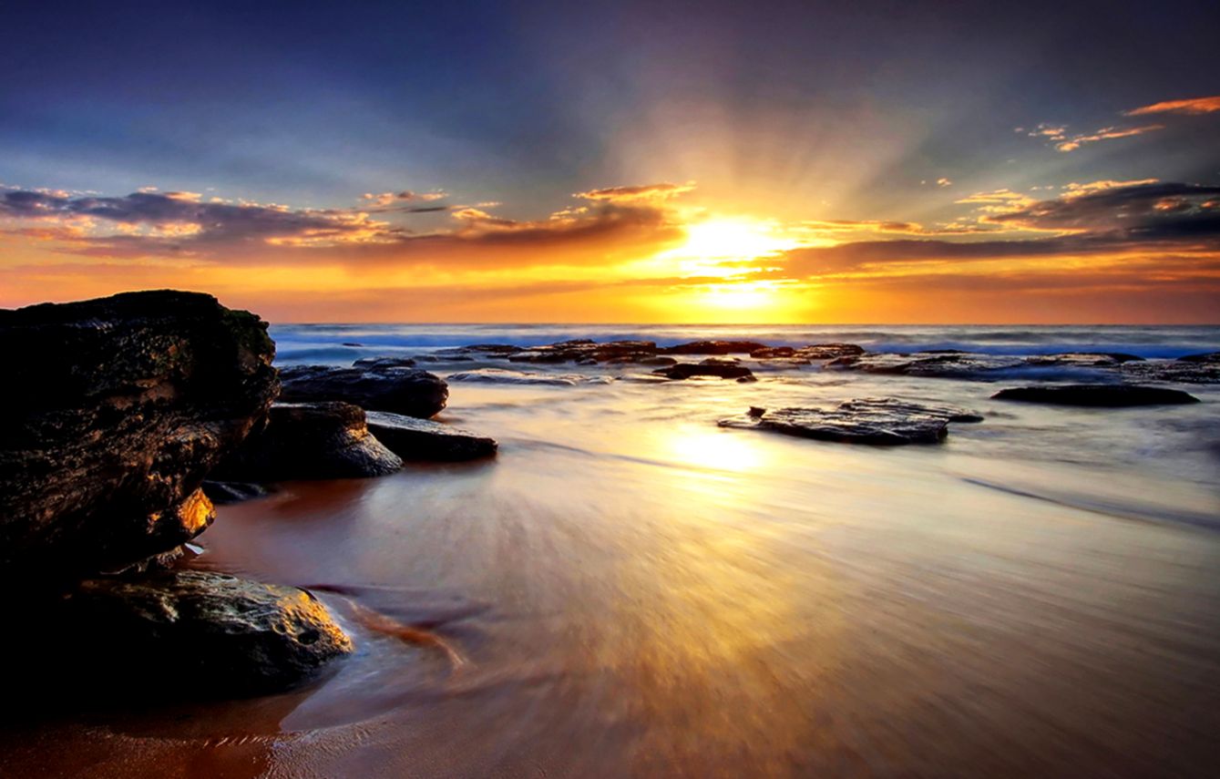 Sunrise Landscape High Resolution Wallpaper Nature - Sunrise Image High Resolution - HD Wallpaper 