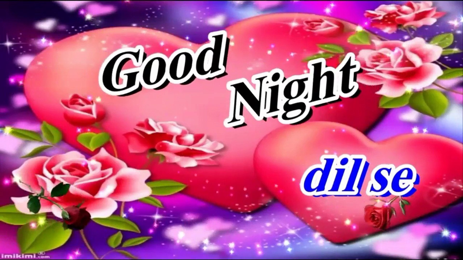 Good Night Sweet Dreams Roses Heart 1920x1080 Wallpaper