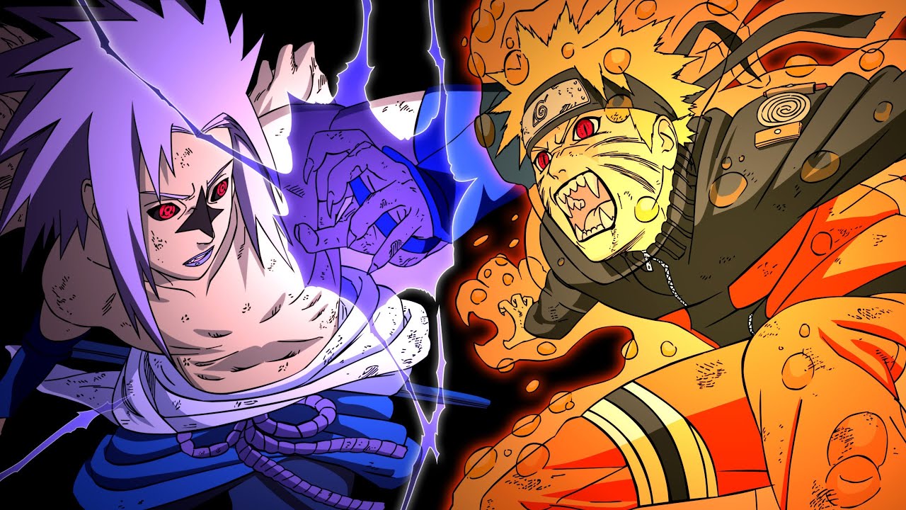 Naruto Vs Sasuke Demon Form - HD Wallpaper 