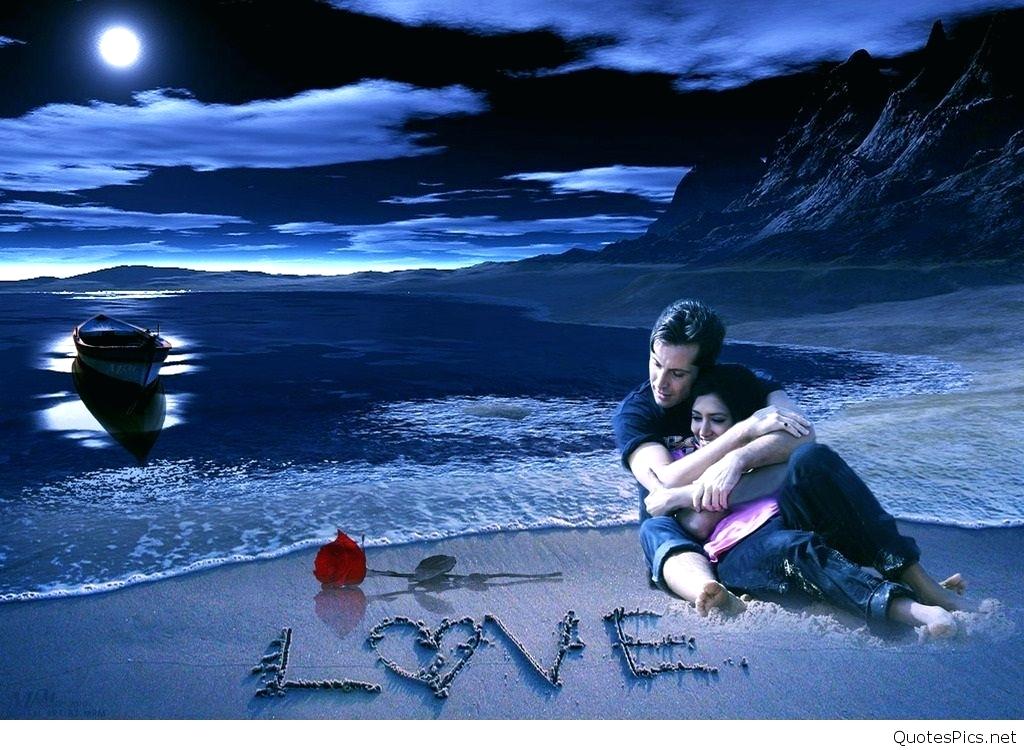 Love Couple Good Night - HD Wallpaper 