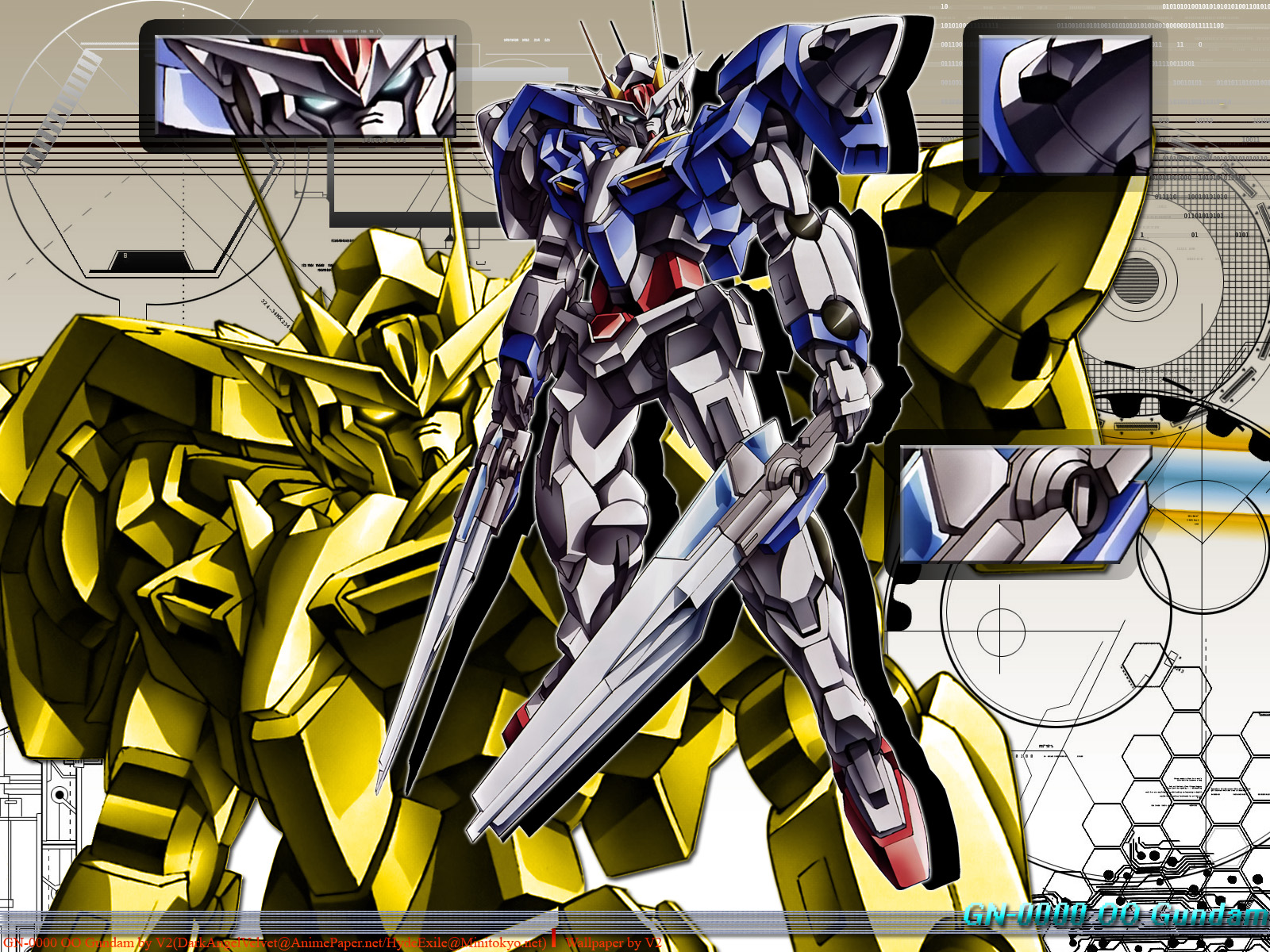Sunrise Mobile Suit Gundam 00 Wallpaper Style Width Gundam 00 Season 2 1600x10 Wallpaper Teahub Io