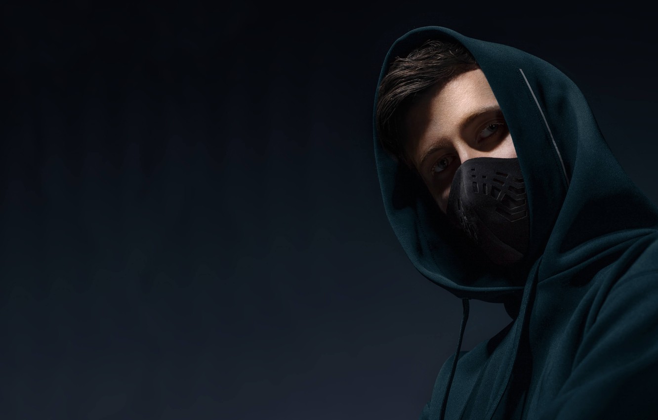 Photo Wallpaper Look, Mask, Musician, Alan Walker, - Girl - HD Wallpaper 