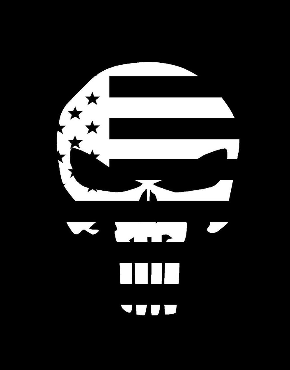 Jeep With Skull Wallpaper Chris Kyle Punisher Skull American Flag 993x1269 Wallpaper Teahub Io