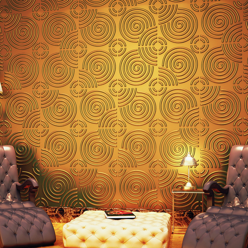 Wave White Wall Panels Decorative Interior Gold 3d - Wall - HD Wallpaper 