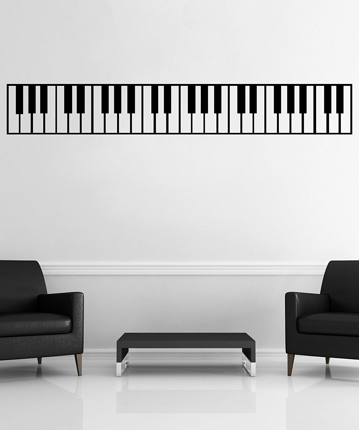 Piano Keys Painting On Wall - HD Wallpaper 