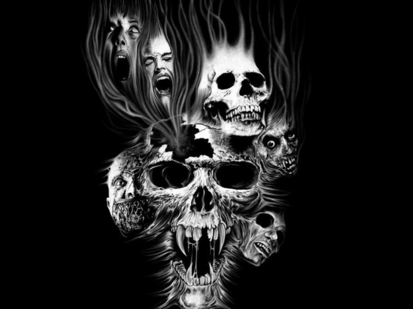 Wallpapers Skull - Skulls Fantasy - HD Wallpaper 