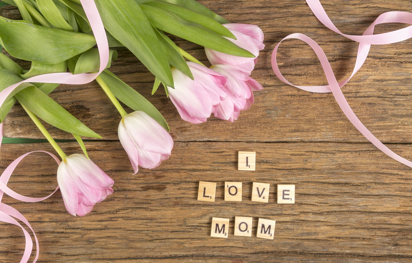 Photo Wallpaper Flowers, The Inscription, Bouquet, - Wood - HD Wallpaper 