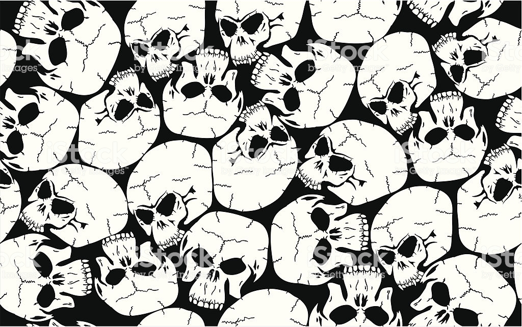 Seamless Skull Photo Free - HD Wallpaper 