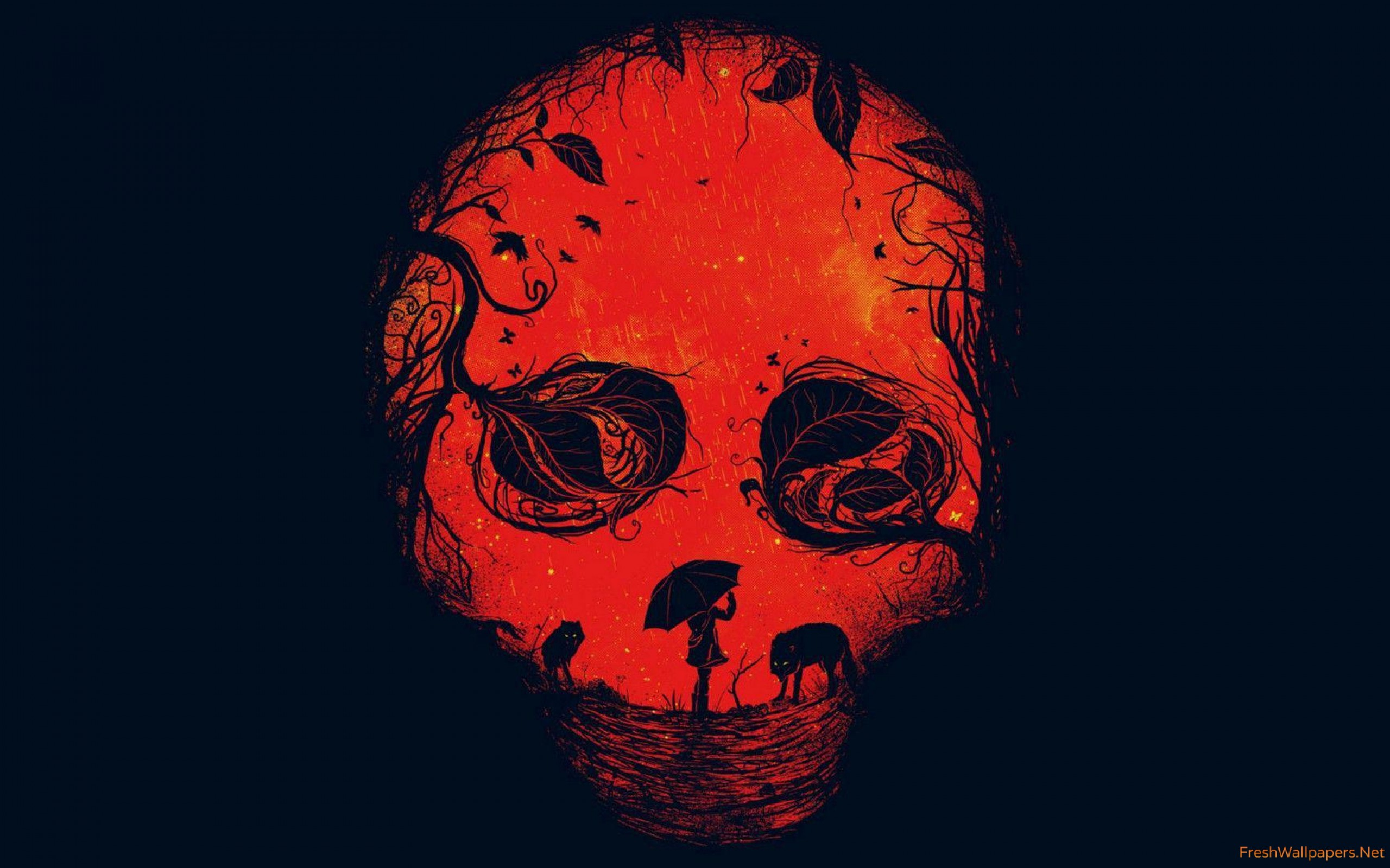 Red Skull Wallpaper Hd - HD Wallpaper 