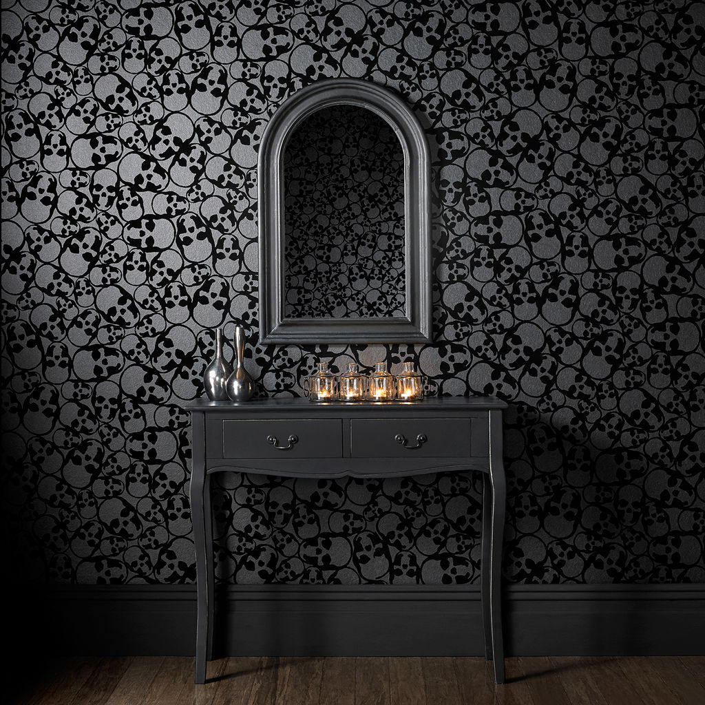 Download Skulls Black Wallpaper Graham And Brown Skull Teahub.io
