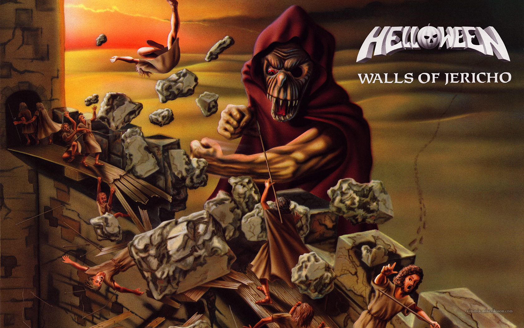 Helloween Walls Of Jericho Cover - HD Wallpaper 