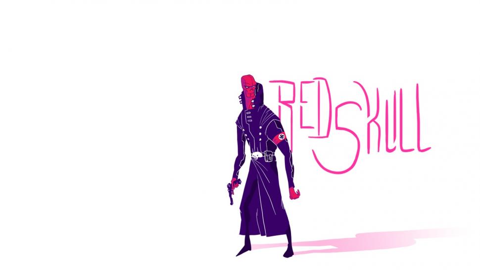 Red Skull White Captain America Hd Wallpaper,cartoon/comic - Illustration - HD Wallpaper 