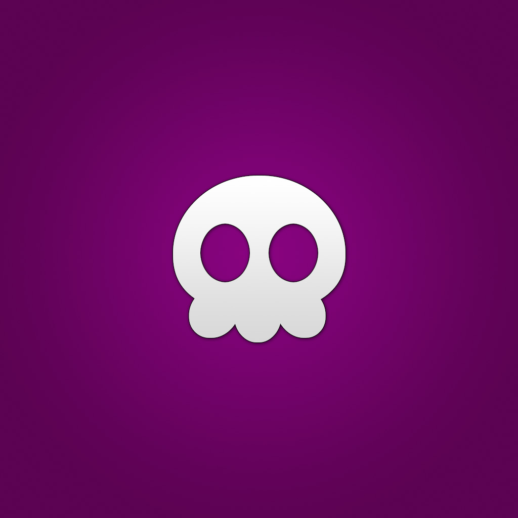 Cute Skull Black Background - HD Wallpaper 