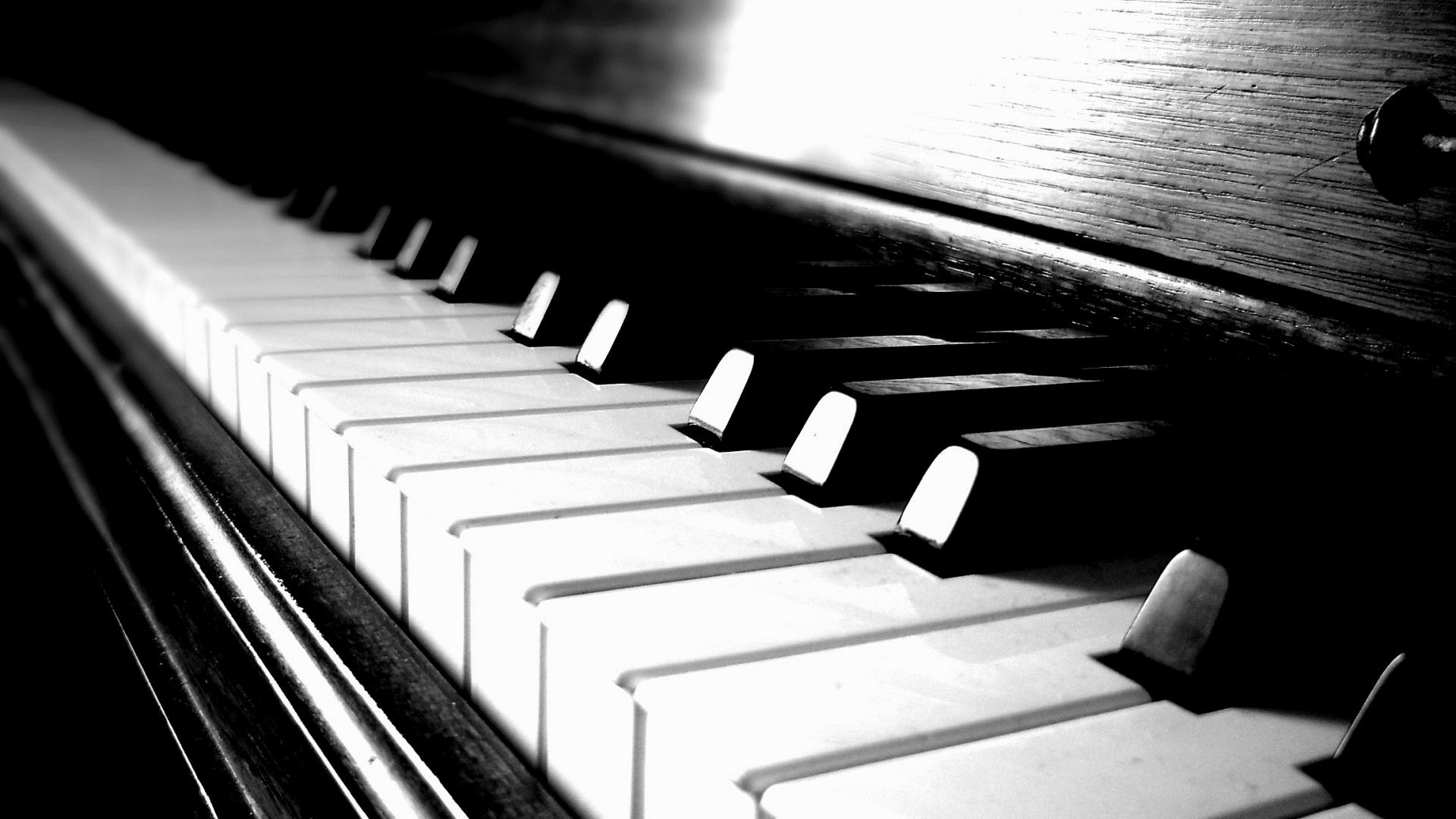 Piano Wallpaper1 
 Data Src - Black And White Piano - HD Wallpaper 