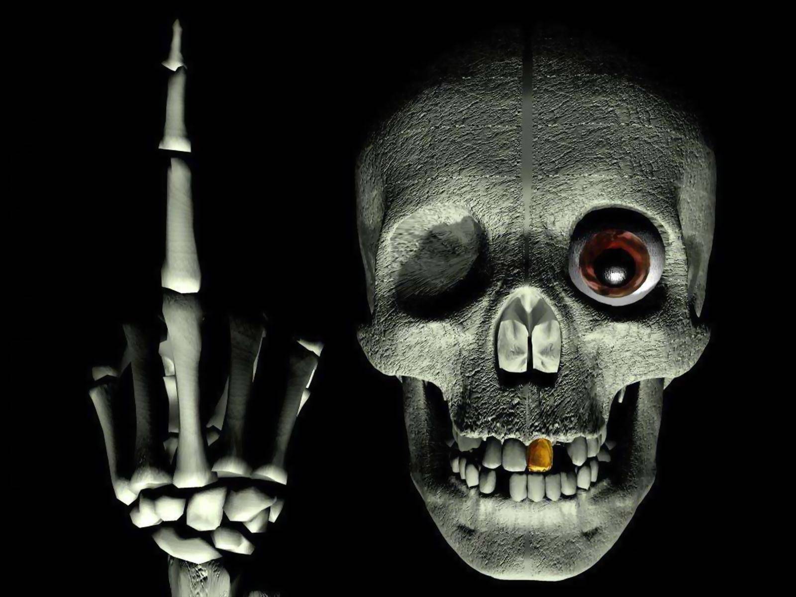 Horror Skull - HD Wallpaper 