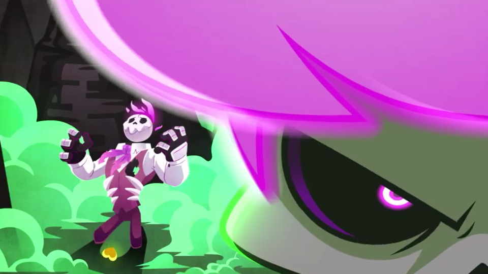 Vertebrate Green Pink Purple Cartoon Vertebrate Fictional - Mystery Skulls Hellbent Animated - HD Wallpaper 