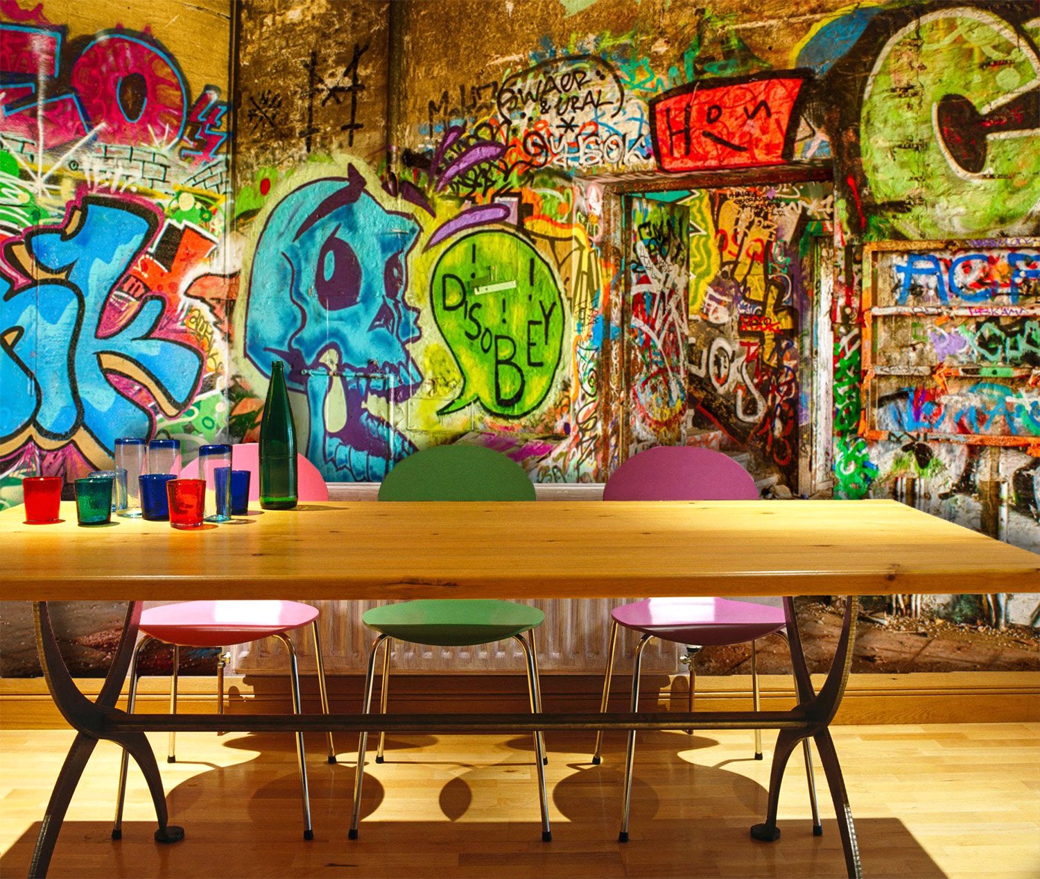 Graffiti Wall Murals Home - HD Wallpaper 