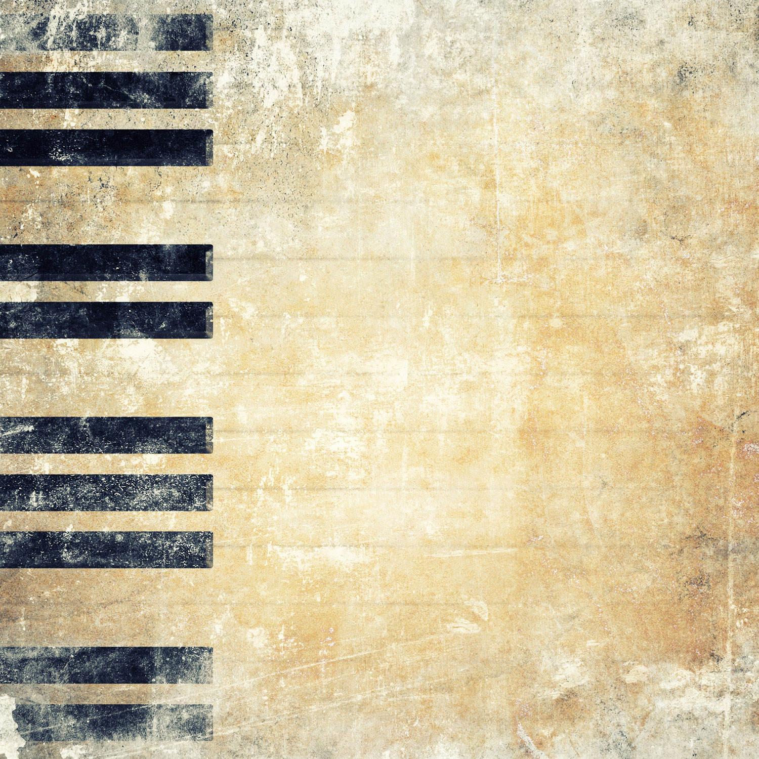 Vintage Piano Keys - Concrete - HD Wallpaper 