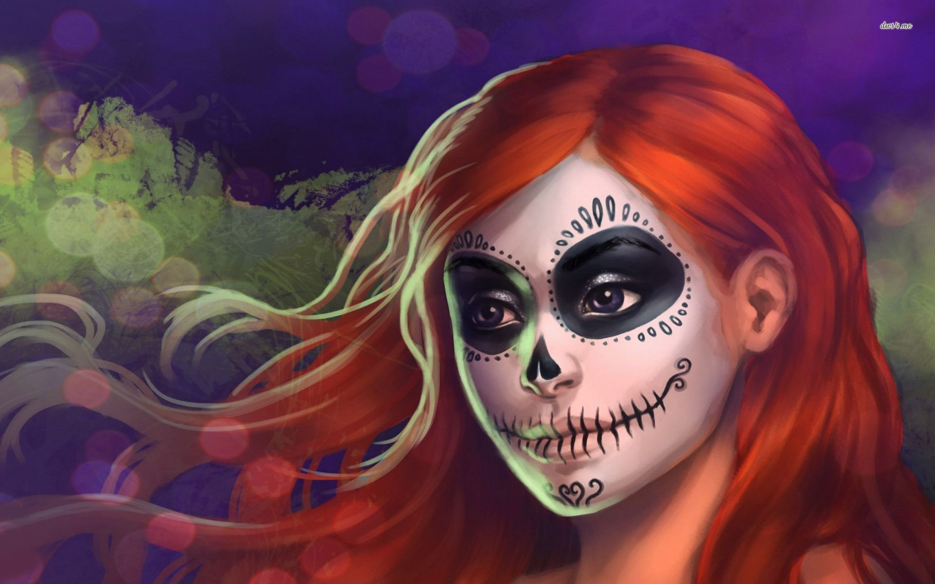 Sugar Skull Girl Full Body Hd - HD Wallpaper 