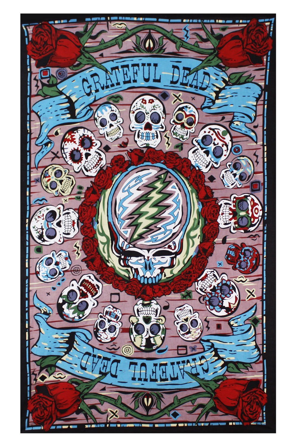 Sunshine Joy Grateful Dead 3d Mexicali Sugar Skulls - Grateful Dead Skulls - HD Wallpaper 