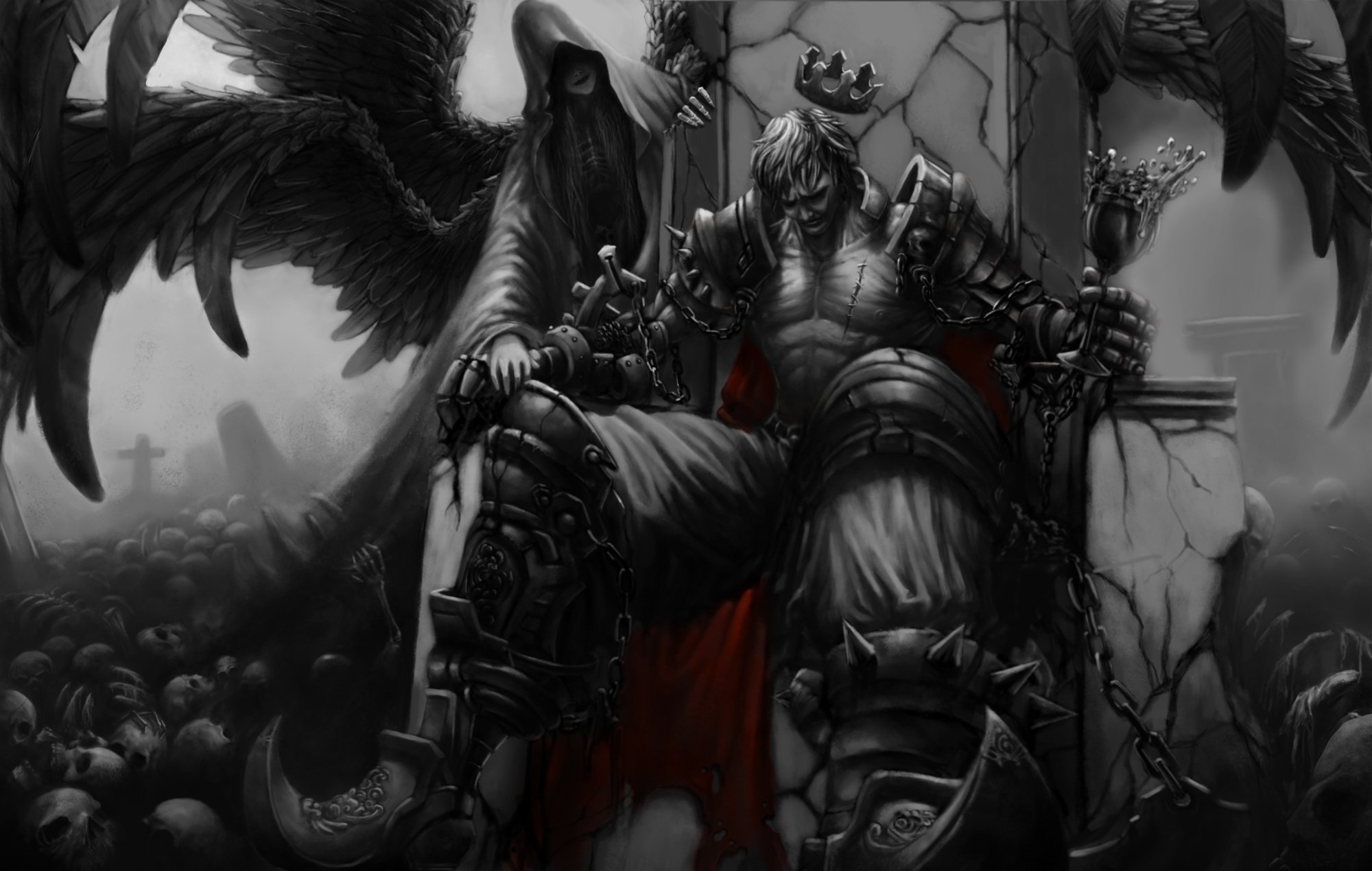 Demon King On Throne - HD Wallpaper 