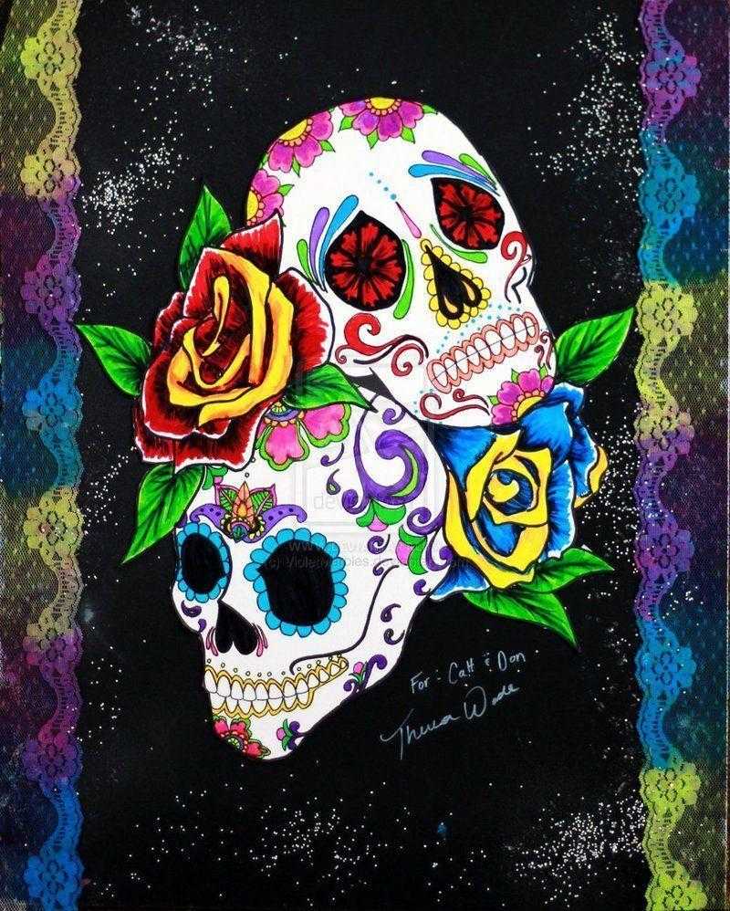 Sugar Skulls Wallpaper Full Hd Skull Of Computer Pics - Sugar Skulls Wallpaper Hd - HD Wallpaper 