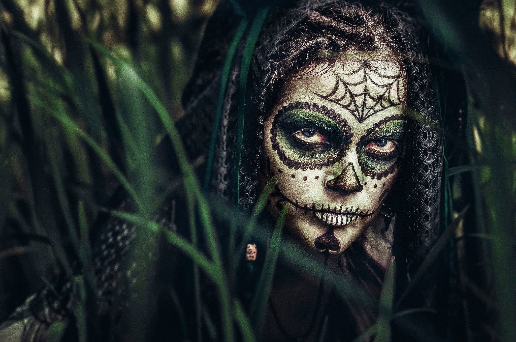 2048x1356, Sugar Skull Wallpaper For Home - Sugar Skull Women Hd - HD Wallpaper 