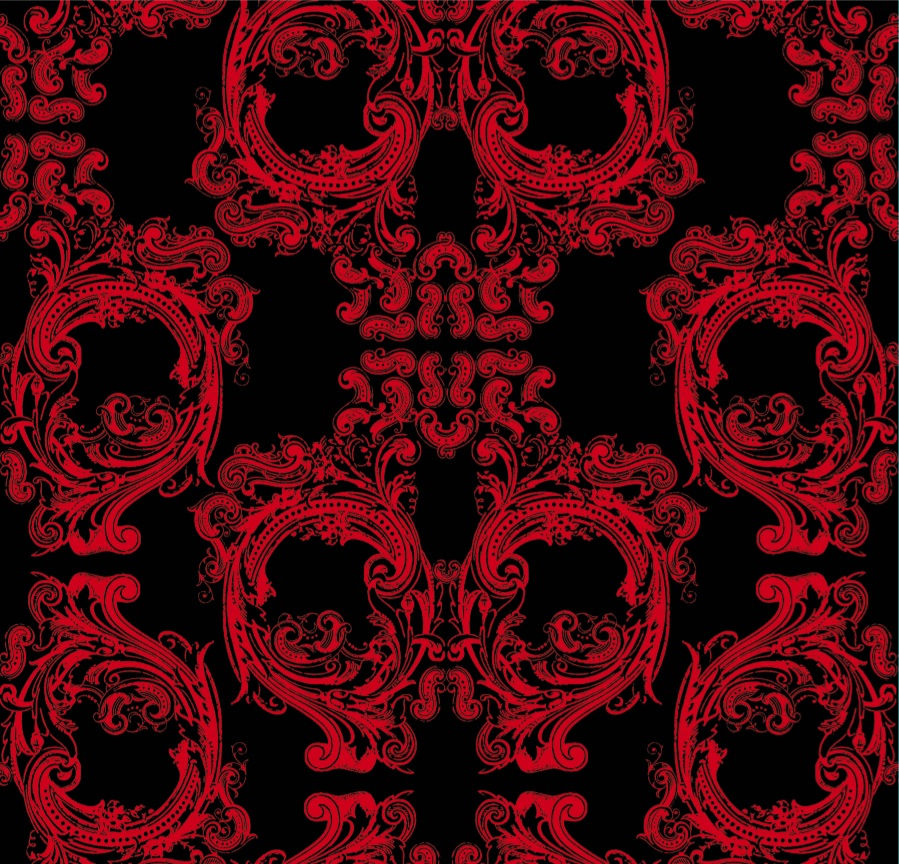 Red Skull Wallpapers - Red And Black Flocked - HD Wallpaper 
