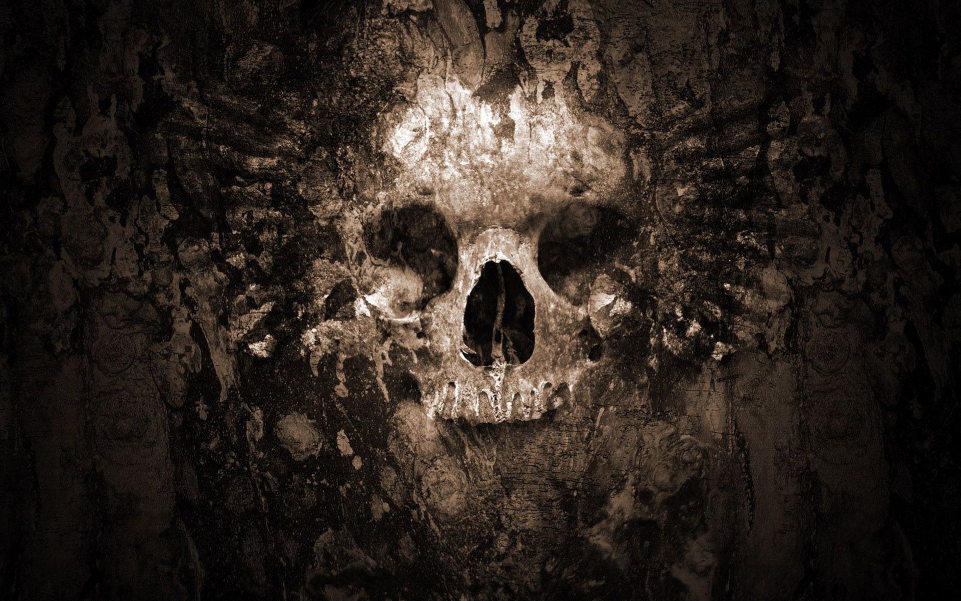 Hd Skull Wallpapers - Iphone Se Skull Background - HD Wallpaper 