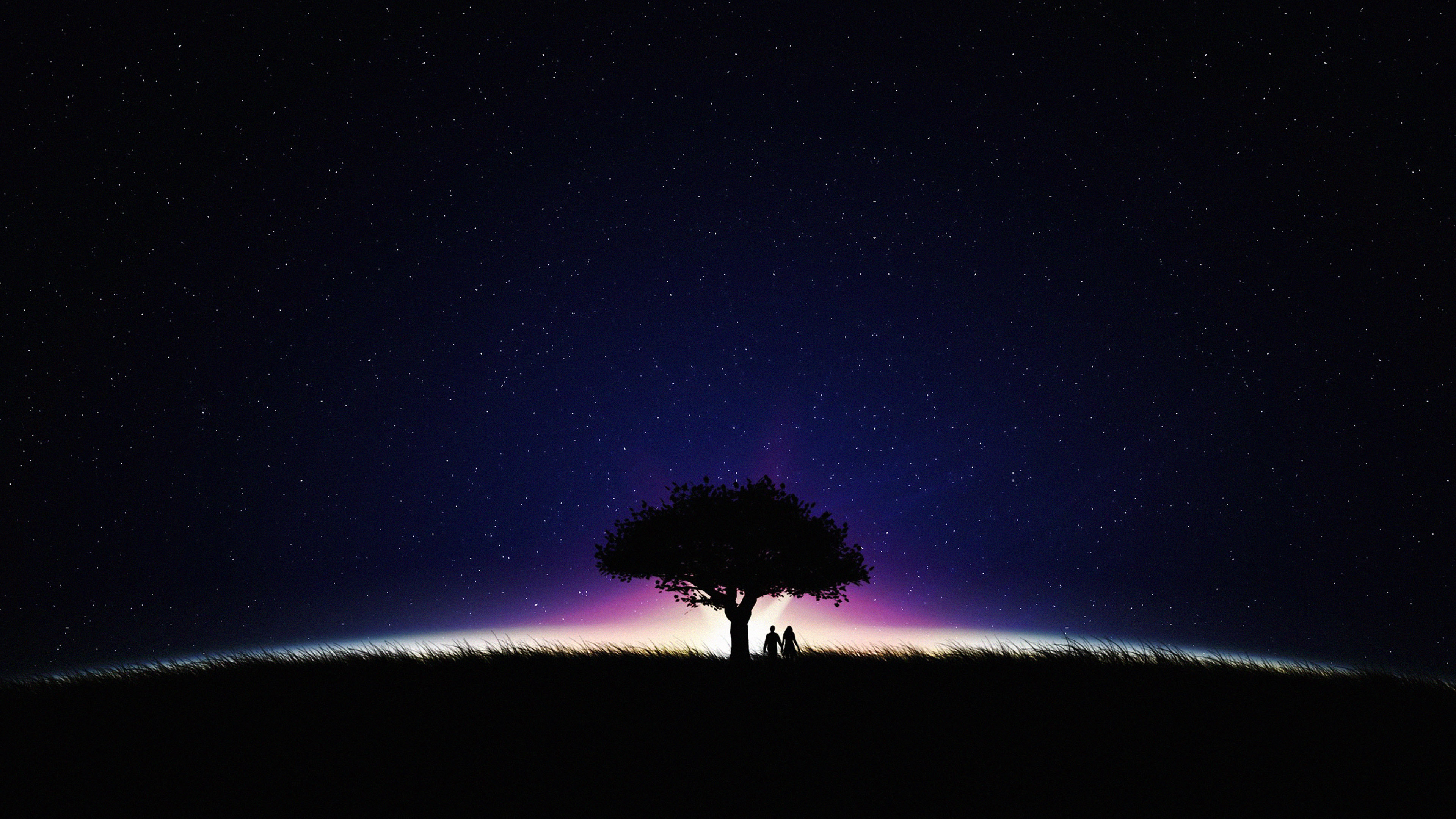 Starry Night Background - HD Wallpaper 