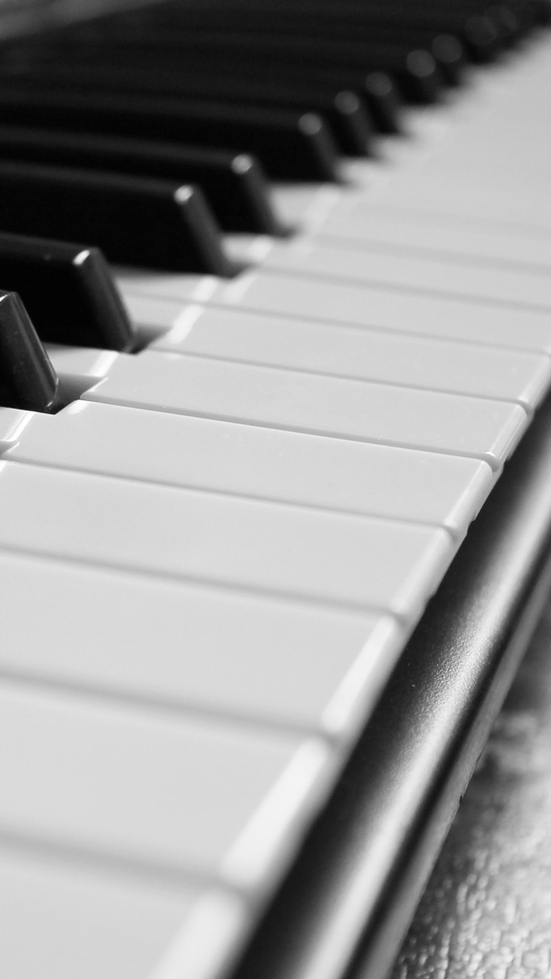 Monochrome Piano Picture - Black And White Piano Wallpaper Phone - HD Wallpaper 