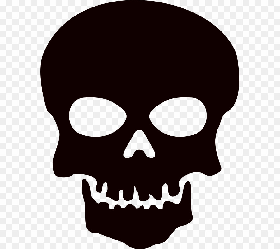 Black Skull Transparent Background Png Skull Desktop - Skull Silhouette Png - HD Wallpaper 