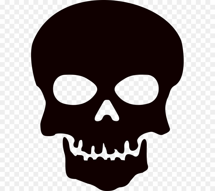 Black Skull Transparent Background Png Skull Desktop - Skull Silhouette Png - HD Wallpaper 