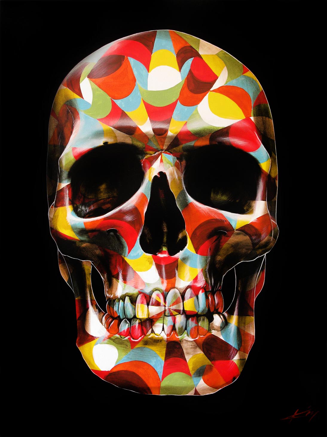 Skull Paintings Archives - Artist That Paints Skulls - HD Wallpaper 