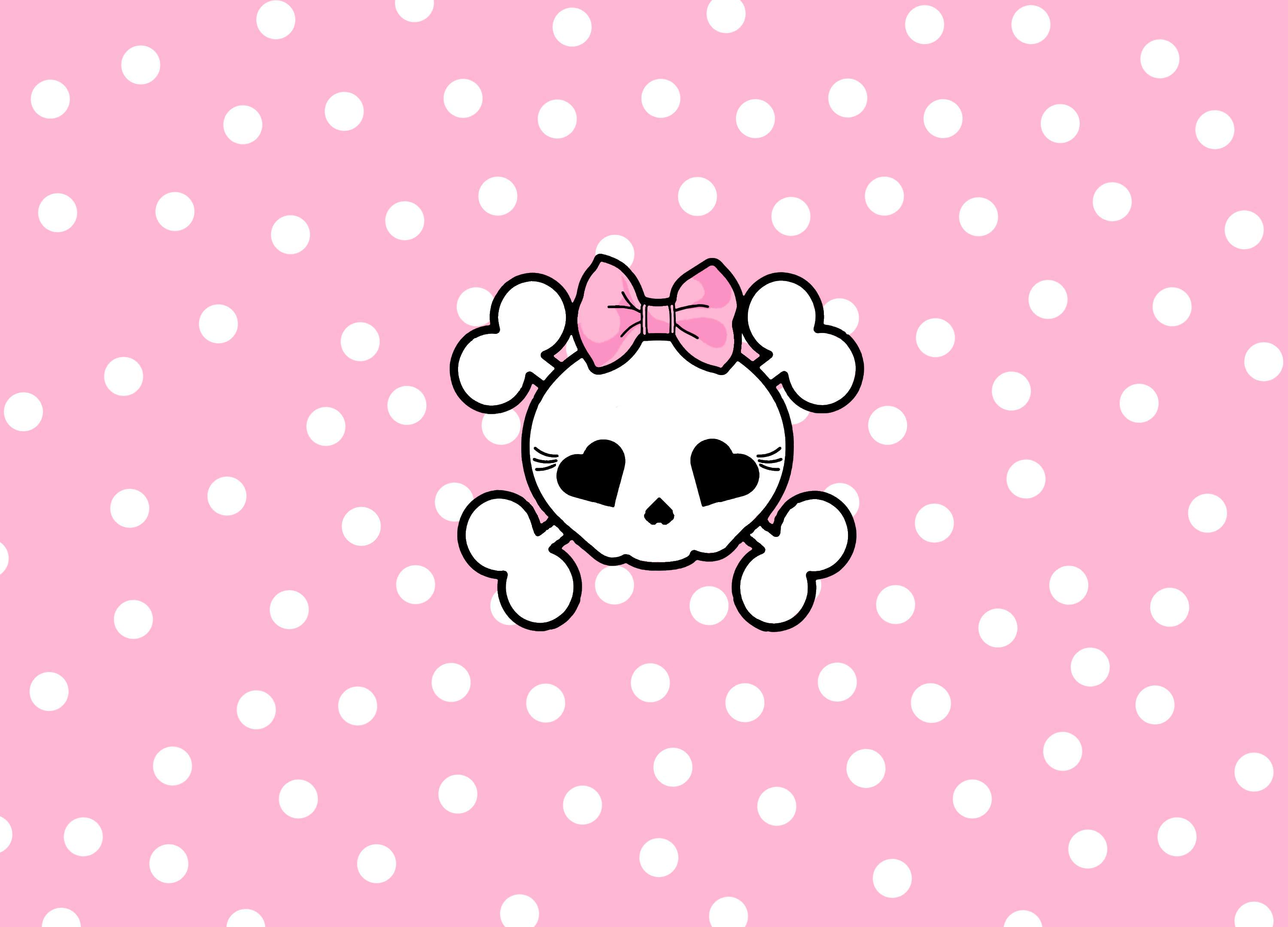 Cute Skull - HD Wallpaper 