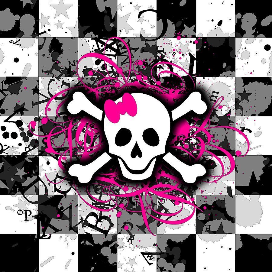 Background Skulls Girly Skull Backgrounds 900x900 Wallpaper Teahub Io