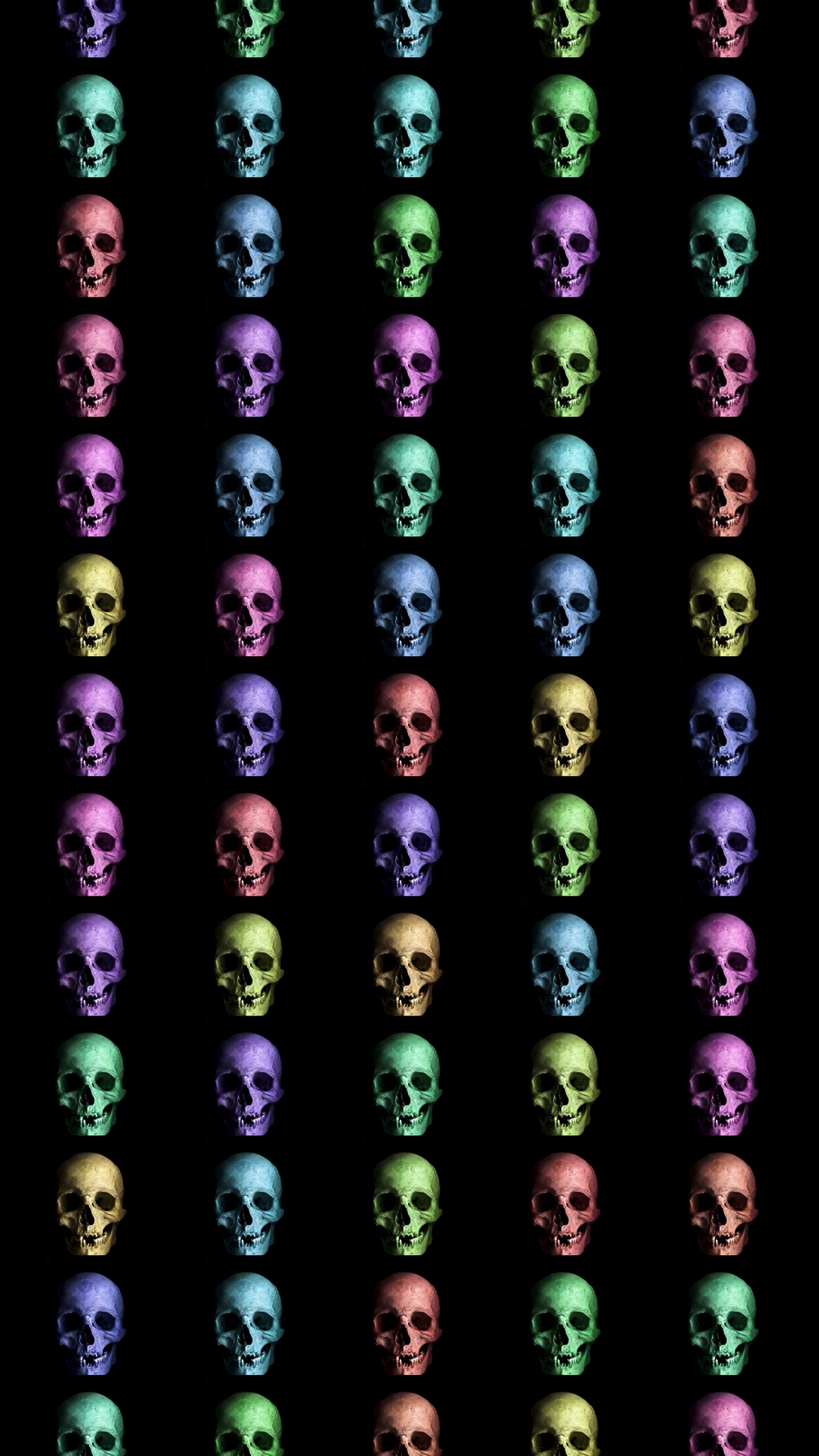 Wallpaper Skull, Colorful, Texture - Darkness - HD Wallpaper 