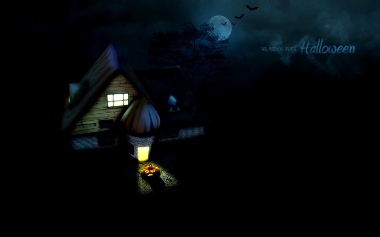 Animated Halloween Desktop Backgrounds Windows 7 Animated - Background Ppt Tema Halloween - HD Wallpaper 