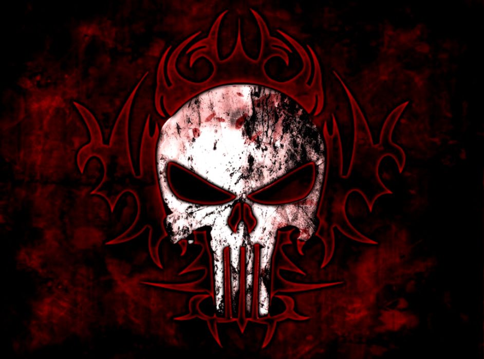Cool Scary Backgrounds Group - Punisher Skull - HD Wallpaper 