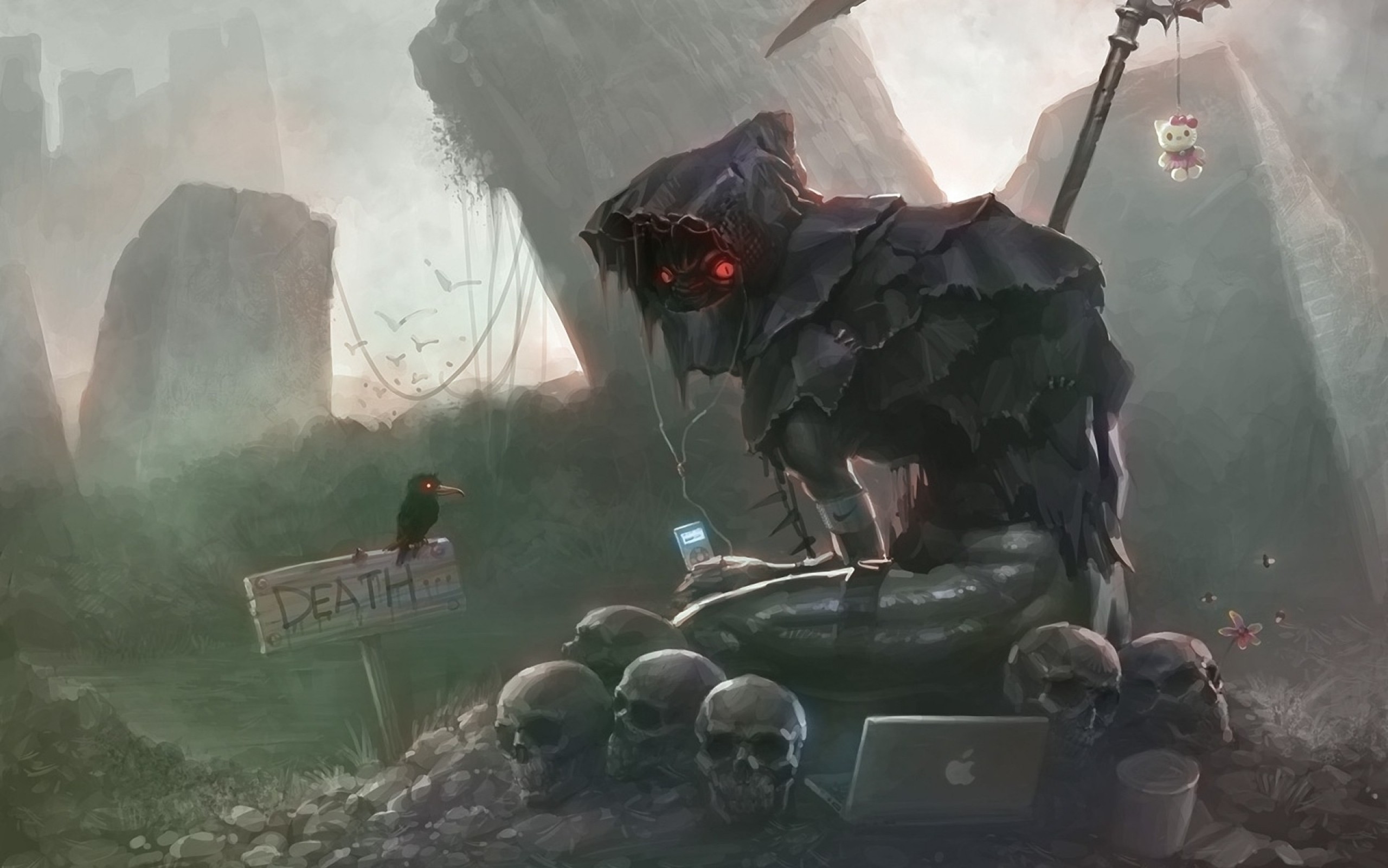 Grim Reaper Ninja - HD Wallpaper 