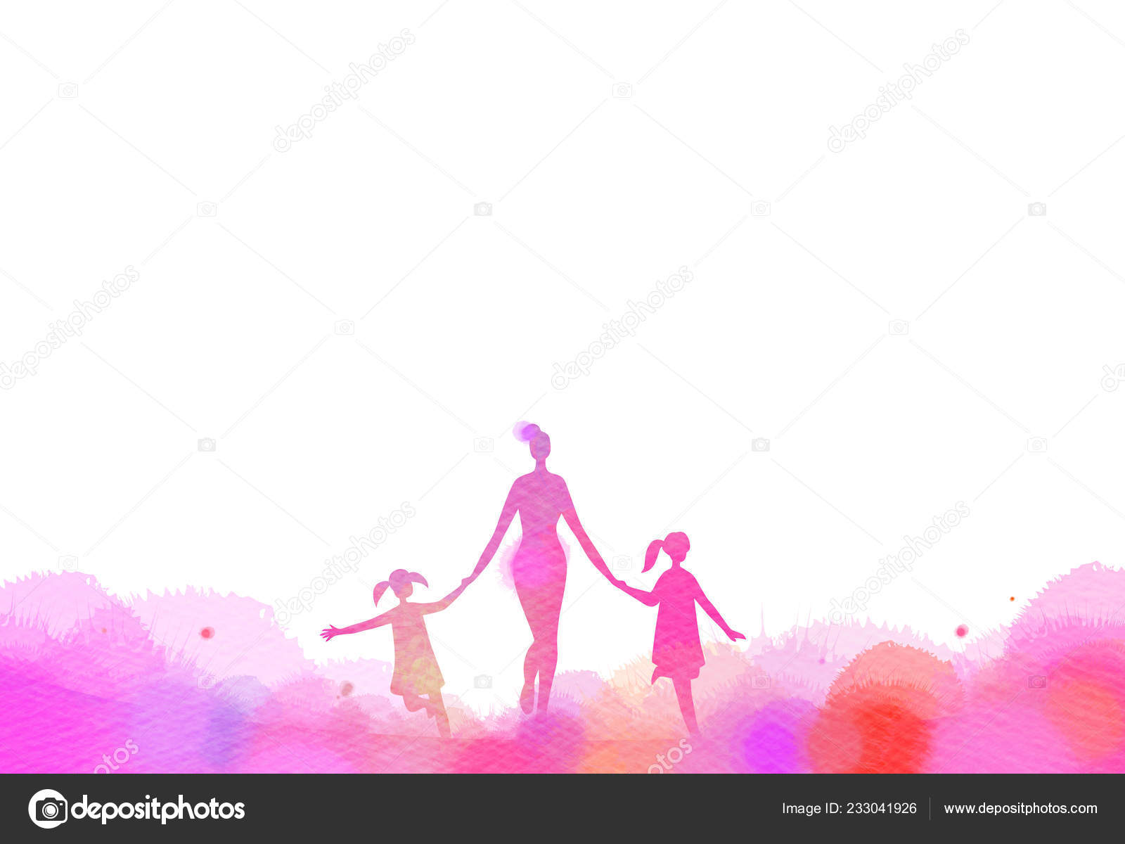 Running Mom Painting - HD Wallpaper 