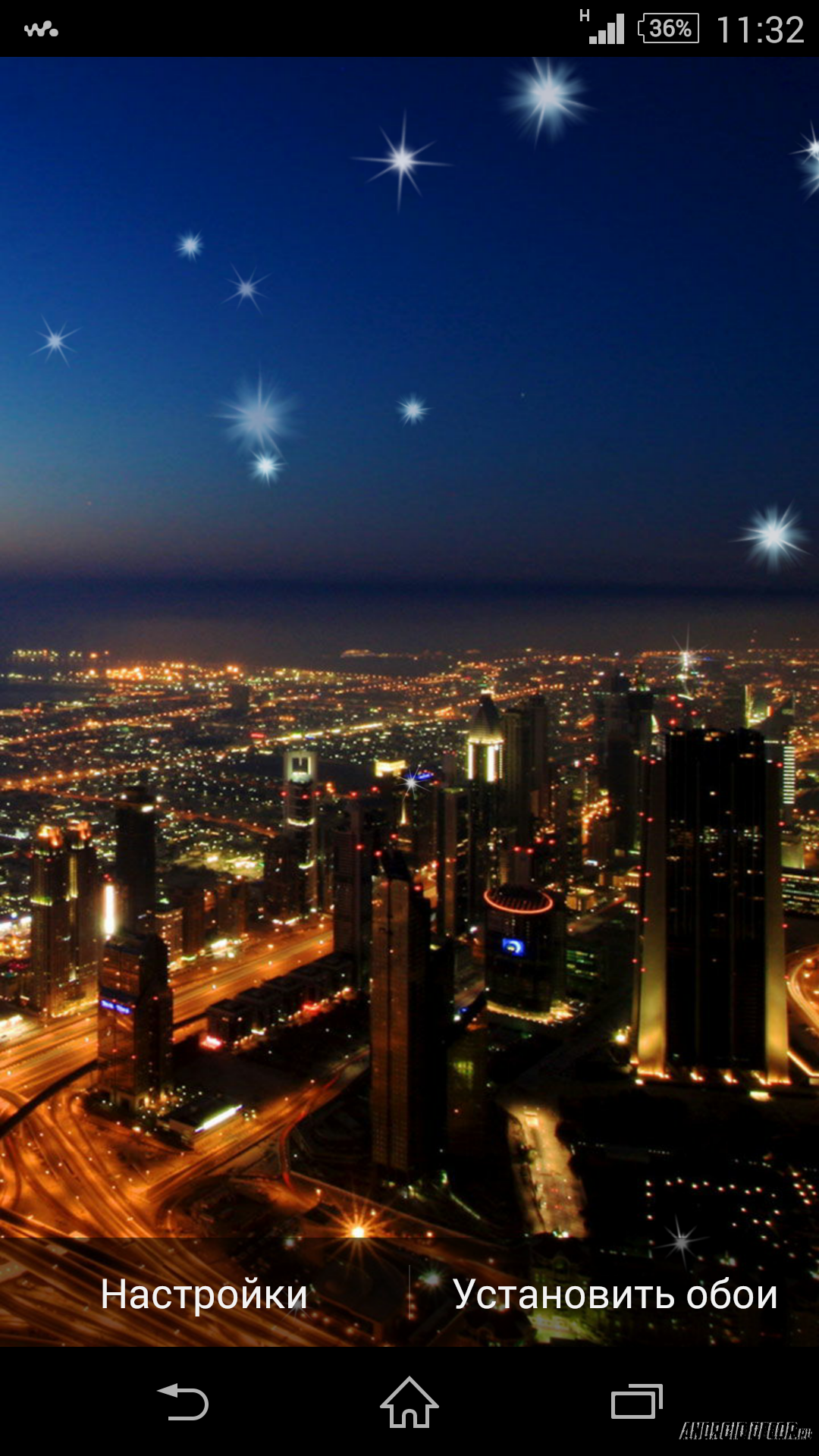 Dubai Night Live Wallpaper - Burj Khalifa - 1080x1920 Wallpaper 