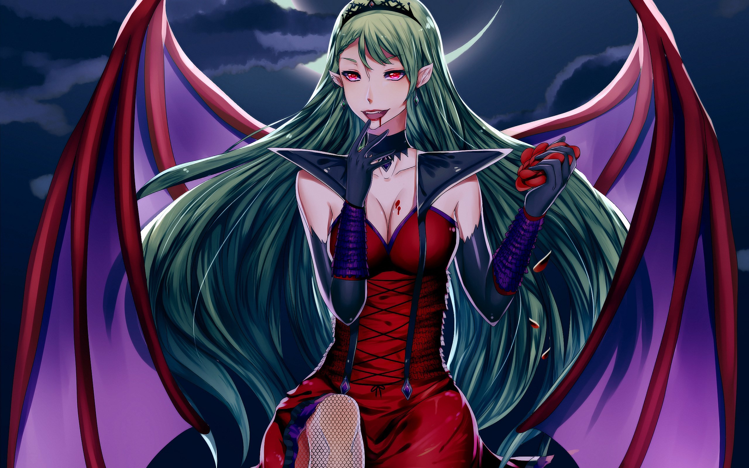 Anime Evil Vampire Girl - 2560x1600 Wallpaper Anime Evil Vampire Girl - 2560x1600 Wallpaper